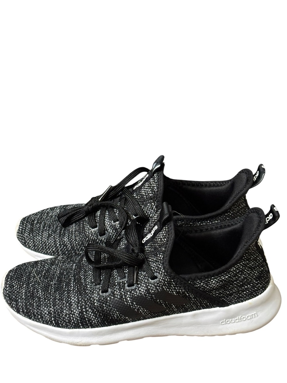 Adidas  Cloudfoam Pure 'Core Black DB0694 Low Top Women’s Tennis Shoes 8 1/2